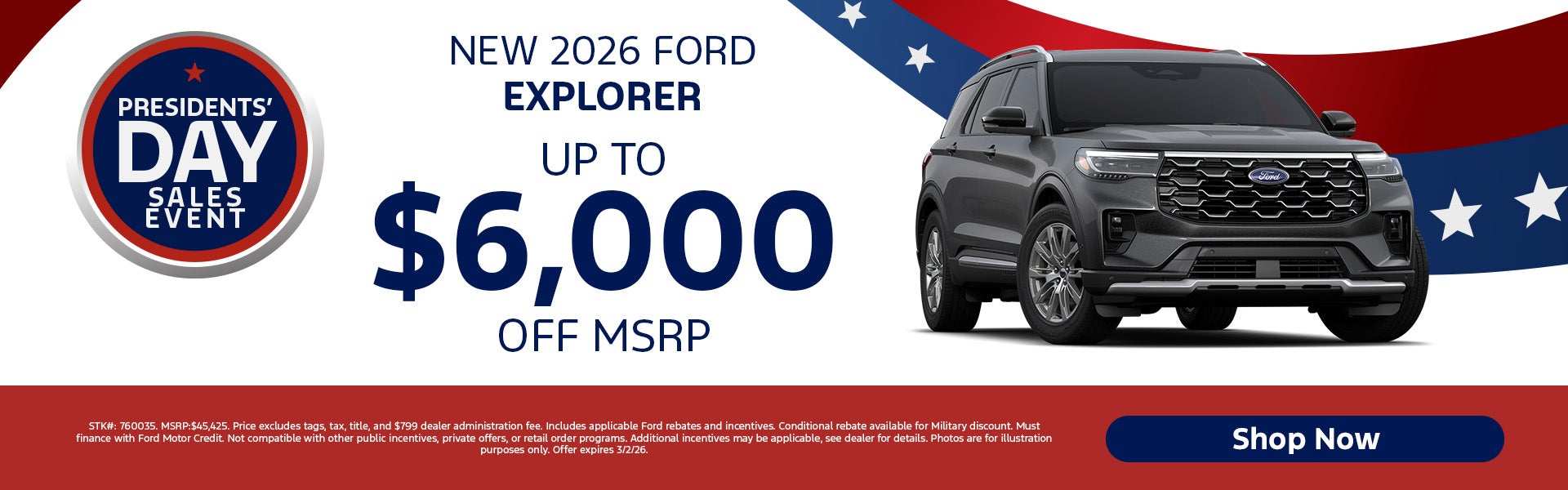 New 2026 Ford Explorer