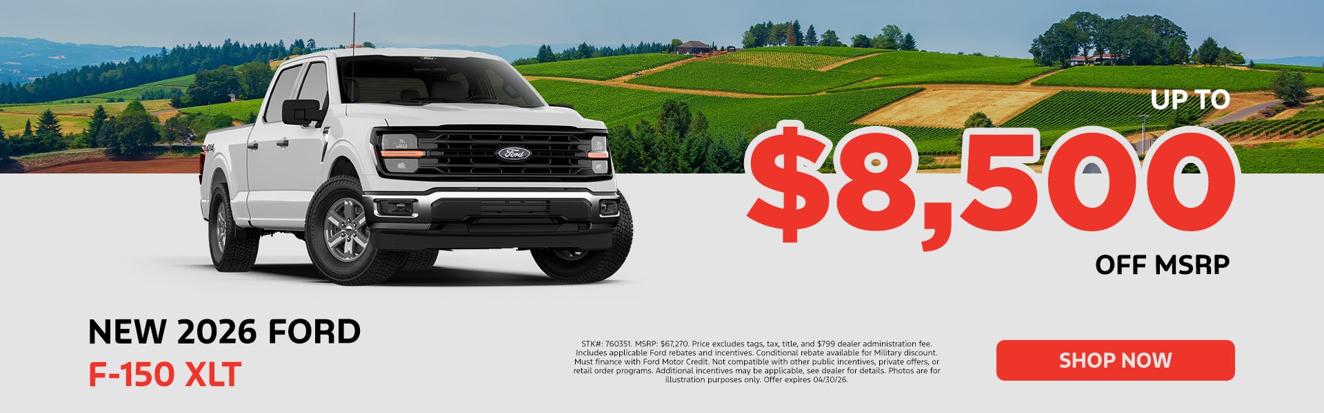 New 2026 Ford F-150 XLT